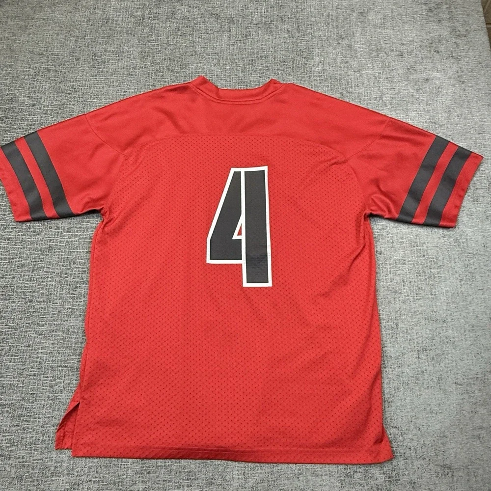 Nebraska Cornhuskers Adidas Football‎ Jersey #4 Red Mens XL 125th Season 2014